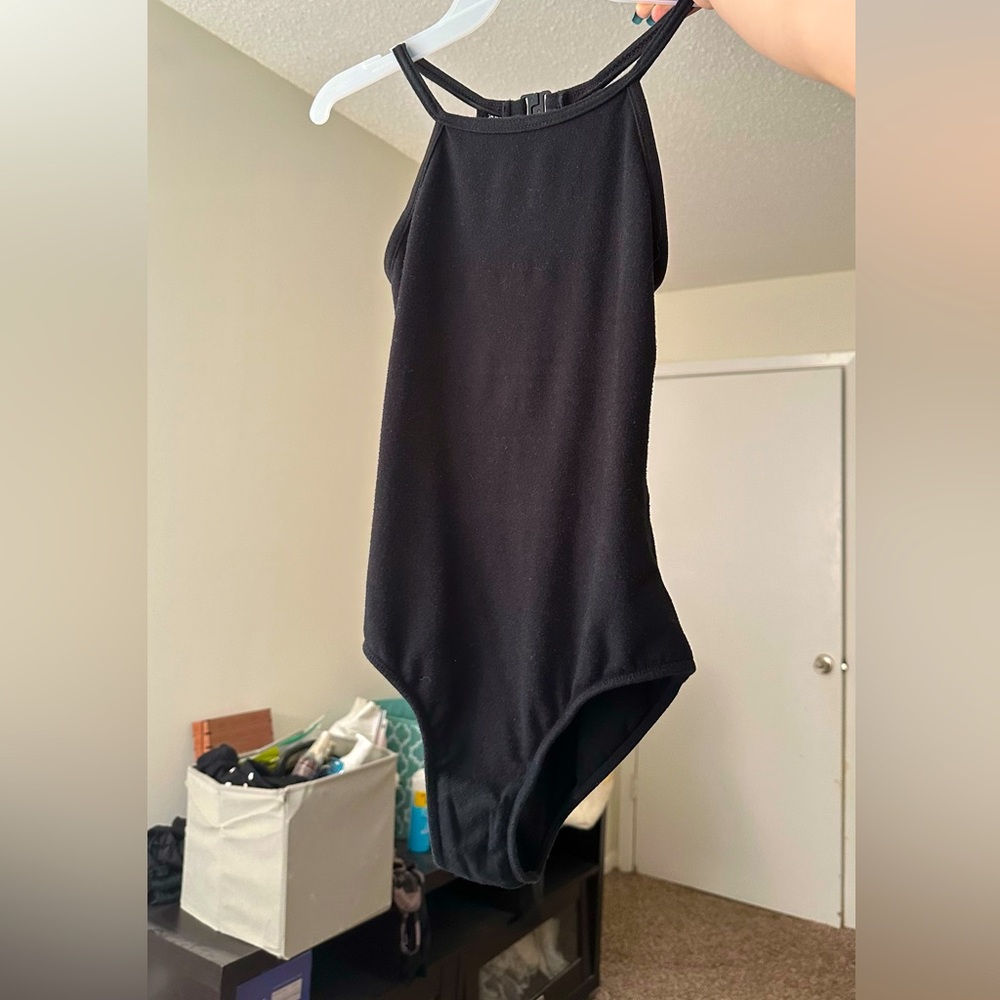 WEAR MOI BLACK LEOTARD —— size small
